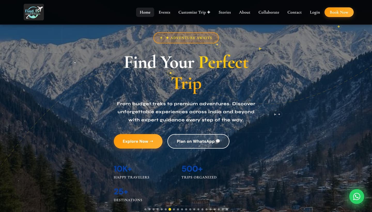 FindUrTrip — Websites website built by OM Marketing Solutions